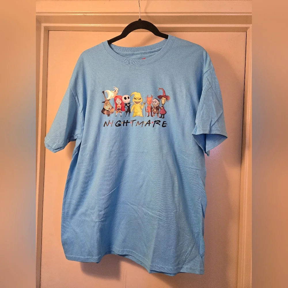 New Hanes Light Blue‎ Nightmare Character Kids Costume Tee